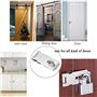 Cadenas Fermoir Moraillon Loquet de Porte en Acier Inoxydable 304 4 Pouces avec Cadenas 50mm et Vis pour Chambre, Armoire, Placa