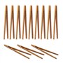12 Pièces Pinces en Bambou Pince à Pain de Bois Pinces de Cuisine Réutilisables pour Cuisson Thé Fruits Toasts et Cornichons