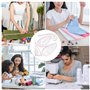 Baxcdyswe 4 Pièces Regle Couture, Règle Métrique, Transparentes Règle de Mesure de Courbe Outils de Couture en Plastique pour Le