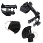 2 Pièces Clips de Microphone Réglables Antichoc Pince de Microphone à Tambour Pinces de Tambour en Plastique Portable pour Micro