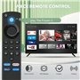 Télécommande vocale de rechange (3e génération) avec fonction vocale pour téléviseurs intelligents 4K/4K Max/Lite/Cube Stick, co