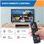 Télécommande vocale de rechange (3e génération) avec fonction vocale pour téléviseurs intelligents 4K/4K Max/Lite/Cube Stick, co