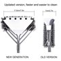 VDISRR Brosse Barbecue, 3 en 1 Brosse Nettoyage Barbecue avec Grattoir, Poils Acier Inoxydable Nettoyer Rapidement & Efficacemen