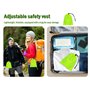 Anlising 4PCS Gilet Réfléchissant Vélo+4PCS Bracelet Réfléchissant Réglable+4PCS Brassard Reflechissant, Harnais de Reflechissan