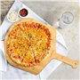 Mimiuo Pelle à Pizza en bambou, 29,5cm Spatule à pizza/planche à pizza avec bord rond et poignée pour pizza et pain faits maison