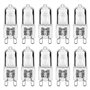 Lamkrtlp 10pcs Ampoule G9 40W 230V 2800K Dimmable Warm White G9 ampoule halogène Convient pour les ampoule four