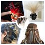 LUMOOM Lot de 48 plumes naturelles pour bricolage, chapeau de dinde, plumes de paon, attrape-rêves, boucles d'oreilles, costumes