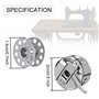 3 Pièces Boîte à Canette pour Machine à Coudre, 15 Pièces Bobine en Métal, Compatible pour Singer Janome Brother Machine à Coudr