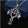 HJYZY Lot de 12 pendentifs avec médaillon en forme de verveine avec inscription « The Vampire Jewelry » d'Elena Gilbert, Zinc, P