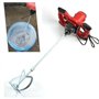 Mélangeur de Mortier Peinture 1500W 220V Malaxeur Ciment Agitateur Mortier Réglable à 6 Vitesses