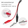 Cleqee - Lot de câbles de test BNC - Sondes d'oscilloscope BNC vers crocodile crocodile crocodile BNC vers minigrabber - Clips B