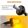 Hooma 60 LED Gyrophare Led Tracteur Agricole 12V 24V Orange 3 Modes de Flash Etanche Gyrophare Led Couleur Ambre Pour Tracteurs,