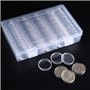 OFKPO 100 pcs 30 mm Monnaie Rangement Boîte, Capsules de Pièce de Collection