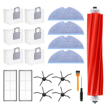 19PCS Kit Accessoires Pièces de Rechange pour Xiaomi Roborock S7 MaxV Ultra