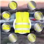 YSWOVUO Gilet Jaune Adulte, 8 PCS Gilet Jaune Voiture, Gilet Fluorescent de Sécurité Haute Visibilité à 360 °, Gilet Haute Visib