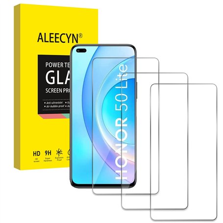 [3 Pièces] Verre Trempé Protecteur D’écran Compatible avec Honor 50 Lite