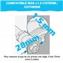 BLUMKRAFT Lot DE 2 Adaptateurs Radiateur M28 x1.5 COTERM/COTHERM (Prototype) vers M30 x 1.5 pour Thermostat/tête thermostatique 