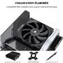 Thermalright AXP90-X47 Refroidisseur d'air CPU à profil bas noir avec ventilateur PWM TL-9015B de 90 mm, 4 caloducs, hauteur 47