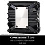 Thermalright AXP90-X47 Refroidisseur d'air CPU à profil bas noir avec ventilateur PWM TL-9015B de 90 mm, 4 caloducs, hauteur 47