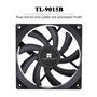 Thermalright AXP90-X47 Refroidisseur d'air CPU à profil bas noir avec ventilateur PWM TL-9015B de 90 mm, 4 caloducs, hauteur 47