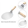 Pelle à Pizza, Pelle de Transfert de Pizza, Support de Grande Surface, avec Poignée Pliable pour Four et Barbecue pour la Cuisso