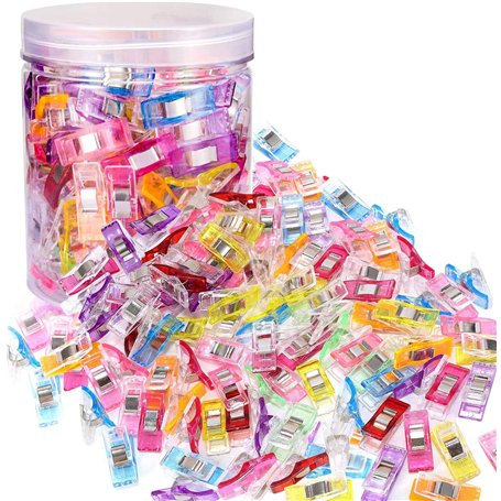 Clips de couture Multicolores en Plastique clips Pinces Couture Clips , pour reliure couture clips Multipurpose Couture pour cou