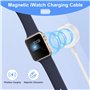 3 en 2 Cable pour Chargeur Apple Watch, 2M Chargeur Montre Apple Watch Chargeur iPhone et Apple Watch Charger Magnétique Chargeu