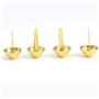 50pcs Rivets Goujon Clou, Rivets pour Cuir Sac à Main, Rivets Goujon Cône Pieds pour Décoration et Réparation d'Artisanat de Cui
