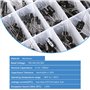 Condensateurs Électrolytiques 10V 16V 25V 50V Capacité 0.1uF à 1000uF Électrolyte Aluminium Assortiment Kit avec Boîte de Rangem