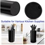 Blocs à Couteaux Vides Universel, Support à Couteaux De Cuisine, Rond Rangement Couteaux de Cuisine, Porte Couteaux Ustensiles, 
