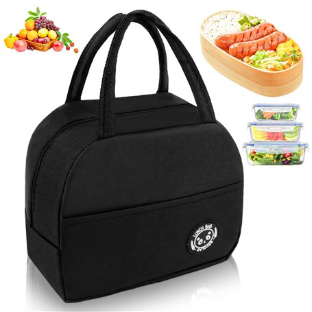 Sac Isotherme Repas，Petit Panier Repas Étanche Mini Sac à Lunch Isolé Pliable，Sac Lunch Box Étanches