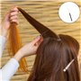 10 Pièces aiguilles pour extensions de cheveux,Outil de périphérique de perle pour Extensions de plumes,Nano perles Enfile-croch