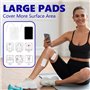 Électrodes TENS 10 Pièces,Électrodes de Rechange Auto-Adhésives 50x100mm,avec Connecteurs Pin 2mm,Compatibles avec la Plupart de