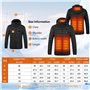 Veste Chauffante Homme et Femme,Veste Chauffante électrique Veste Chauffant USB Vêtements Chauffant électrique Hiver ChLéger Man