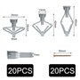 jatimdotina 20 Pieces Cheville Brique Creuse, Cheville Forme Papillon, Fixations Pour Plaques De Plâtre Avec 20 Pieces Vis, Chev