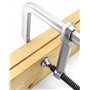 QWORK® Lot de 4 serre joint, 300 mm heavy duty F clamp, 300 mm x 120 mm profondeur de gorge