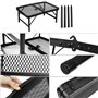 QWORK® Table Pliable de Camping 60x40 cm, 2 Hauteurs 27 cm/56 cm, Léger et Résistant, Idéale pour Barbecue, Pêche et Plage