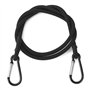 QWORK® Lot de 6 Tendeurs Élastiques avec Mousqueton - 60/100/150 cm - Cordes élastiques Multi-usages pour Bagages, Camping, bâch