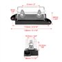 QWORK® Fuse Porte-fusibles - 500A à 32V DC, 300A à 58V DC - Mélange de plastiques haute résistance - pour camions, voitures, cam