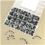 QWORK® 600 pièces (24 valeurs) assortiment de transistors PNP NPN - A1015 A733 C1815 C945 BC327 BC337 BC557 2N2222 2N2907 2N3904