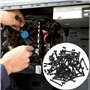QWORK® 80 Pièces vis de boîtier d'ordinateur, vis autotaraudeuses pour ventilateurs de PC, pour le montage de ventilateurs de bo
