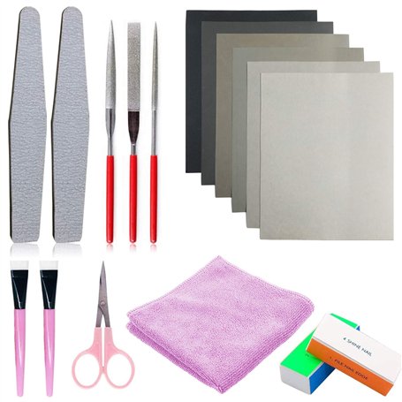 Surflyee 17 PCS Kit de Polissage de Résine