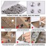 pangutheos 300 Pièces Kit Bouton Pression, Fermoir sac a Main, Bouton-Pression en Acier Inoxydable de 15 MM Avec 3 Outils de Pos