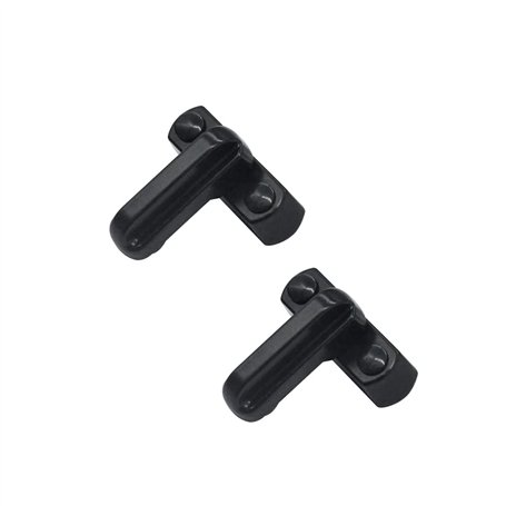 Lokatall Lot de 2 verrous de fenêtre noirs en alliage de zinc pour portes et fenêtres en UPVC/PVC