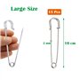 15 pcs Argenté Épingles de Sûreté Epingle Couture Epingle Hijab Grosse Pince à Linge