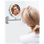 jutyum grossissement éclairage LED Miroir cosmétique Miroir de Rasage pivotant 360°Montage Mural Miroir de Maquillage pour Salle
