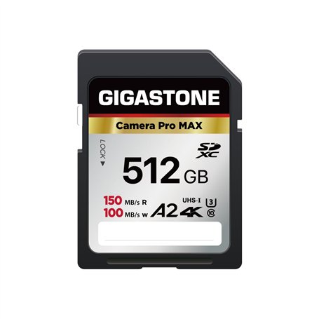 Gigastone A2 V60 Carte Mémoire SDXC 512 Go