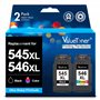 Valuetoner PG-545XL CL-546XL Cartouche pour Canon 545 546 XL pour Canon 545 et 546 XL pour Pixma MX495 MG2550s TR4550 TS3150 MG3