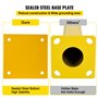 VEVOR Bollard de Sécurité 122x14 cm 2PCs, Borne de Sécurité en Tuyau d'Acier, Revêtement en Poudre Jaune, Barrière de Sécurité a