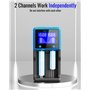 Chargeur Batterie 18650, Keenstone Chargeur de Piles Intelligent Universel avec Ecran LCD pour Piles Rechargeables Ni-MH Ni-CD L